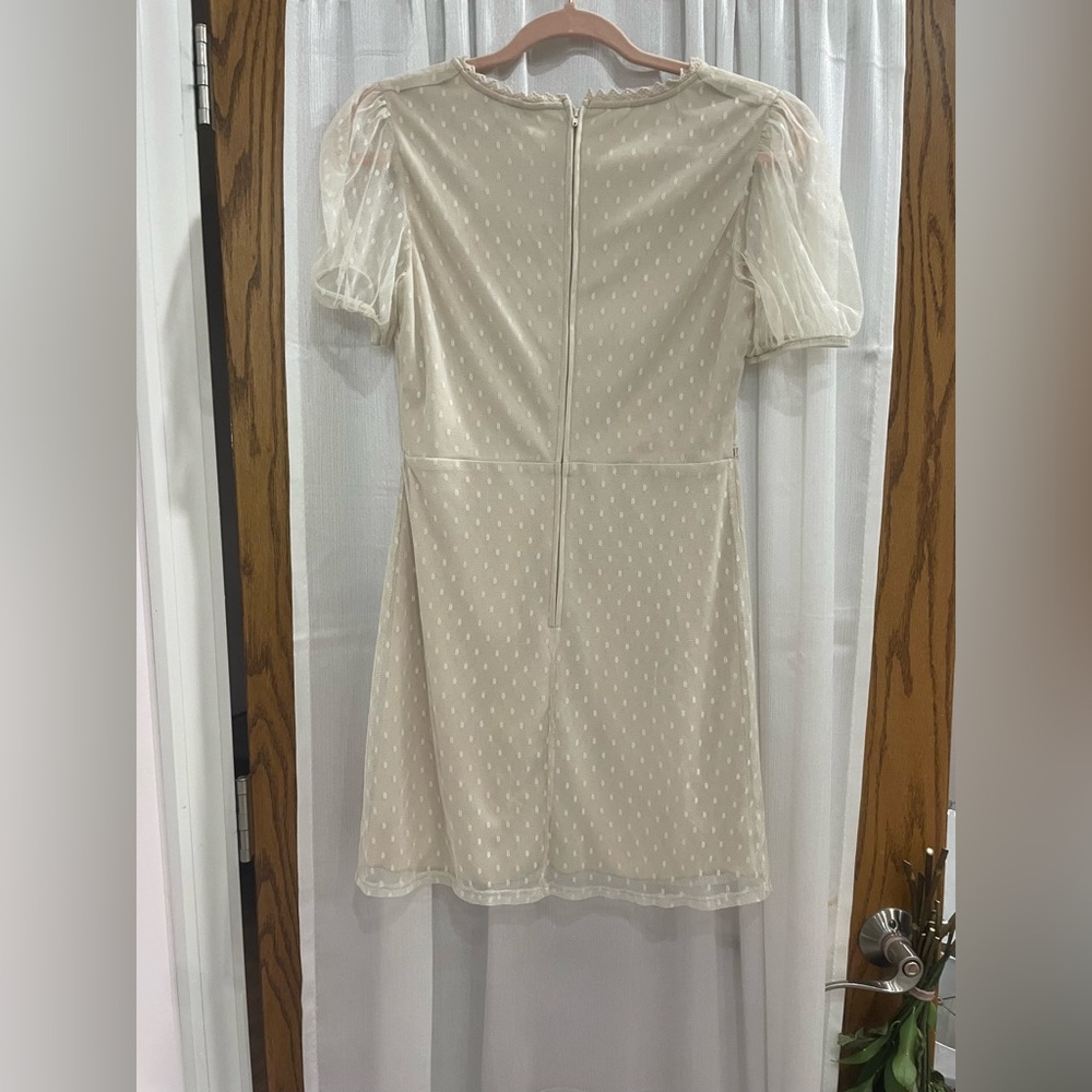 Speechless Cream Lace Trim Dress - Picture 2 of 3